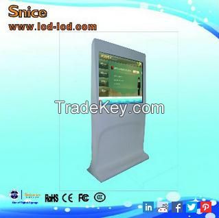 55inch dual screens lcd standing kiosk totem display