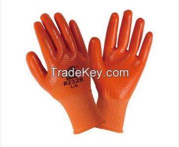 PVC Glove 3/4 dipped 13 gauge polyester knitted