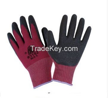 Rubber Glove Good quality Natural latex Crinkled FinishingLike