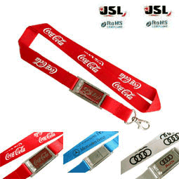 Lanyards with Solar Power Flash LCD Badge