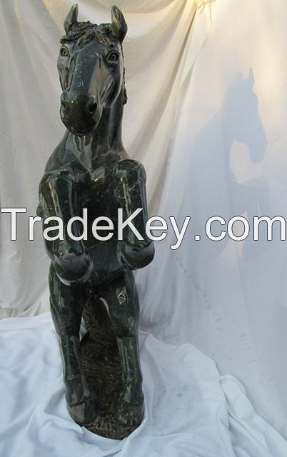 Rearing Stallion Sculpture