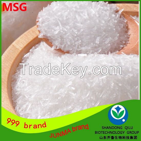 Food Seasoning Monosodium Glutamate Qilu 999 and JUNMA Brand Monosodium Glutamate