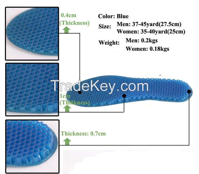 Factory sale TPR gel soft insole