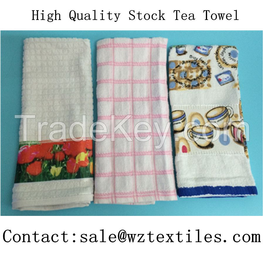 Factory direct sale dyed 100% cotton kitchen towel tea towel