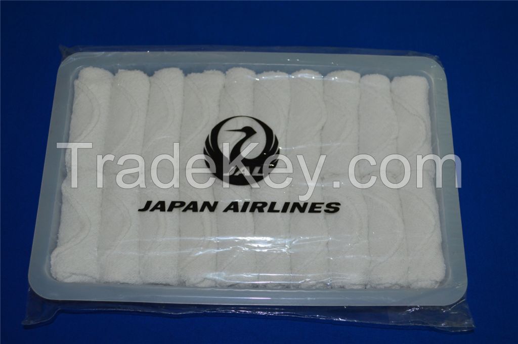 Factory Wholesale Aviation Hand Towel Perfumed Airline Towel