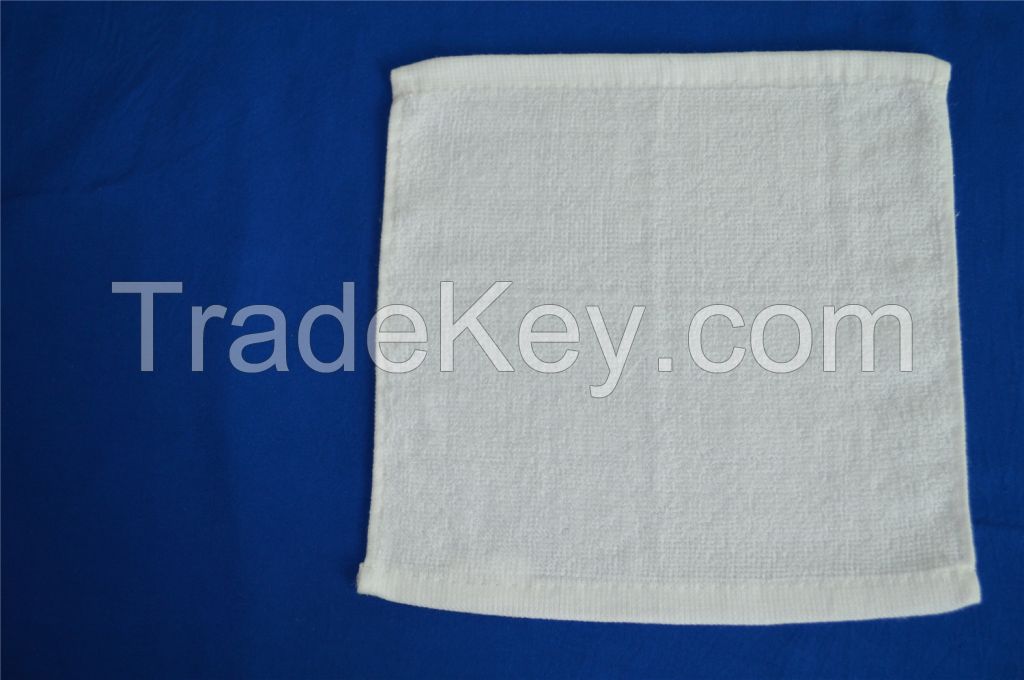 100% Cotton plain white airline towel hot towels