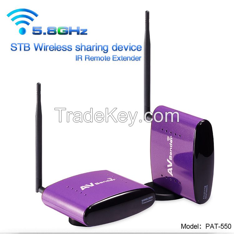 Wireless TV transmitter of 5.8Ghz, with 300m Range &amp;amp;Strong Anti-interference Function PAT-550