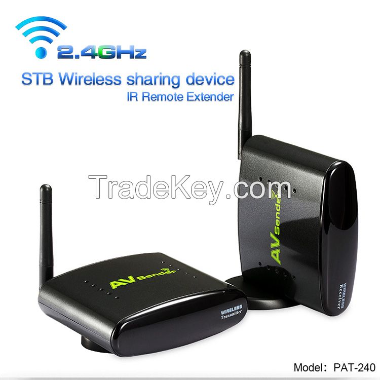  2.4Ghz 250meters STB wireless sharihng device TV transmitter and receiver PAT-240