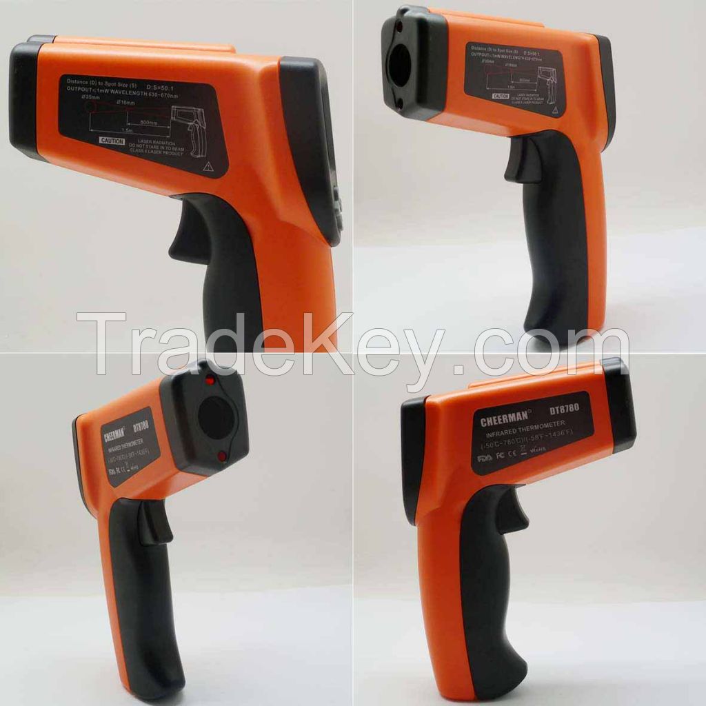 Infrared Thermometer (-50-780)with dual laser CE.ROHS 