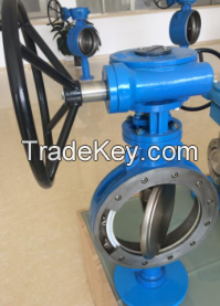 Double eccentric resilient seated butterfly valve