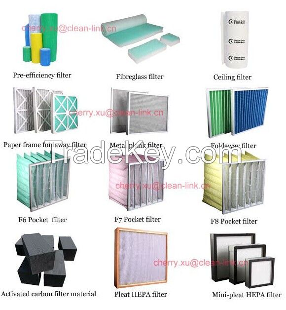 Middle Efficiency Synthetic Fiber Pocket Air Filter