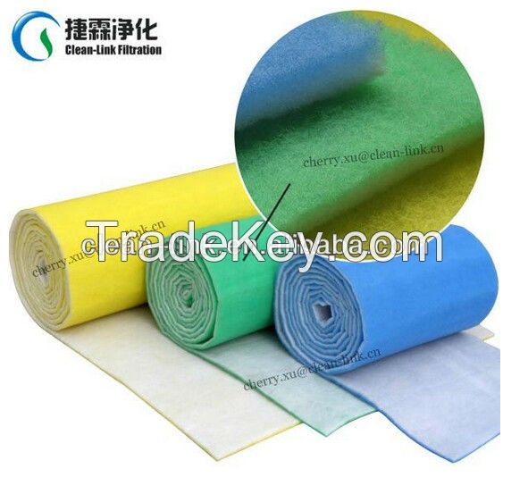 Polyester Paint Spray Booth Air Intake  filter Media