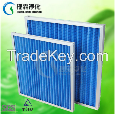 Small resistance G3/G4 Synthetic Fibre Foldaway Pleated Panel Filters