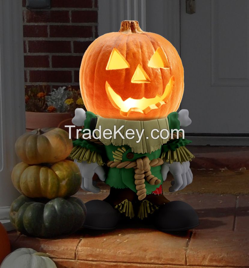 2015 hotselling Halloween gifts Resin Pumpkin People