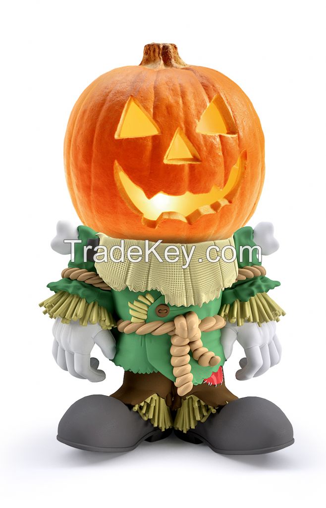 2015 hotselling Halloween gifts Resin Pumpkin People