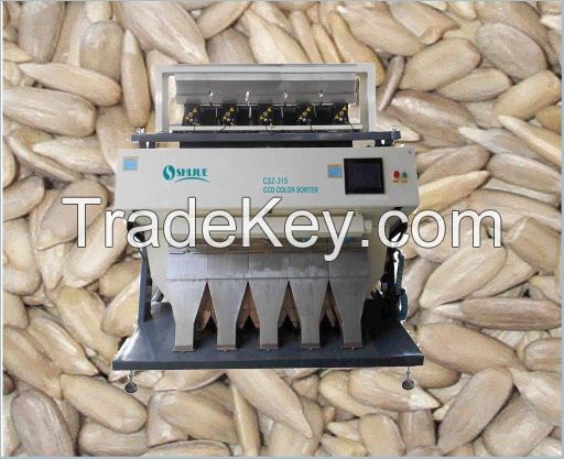 Intelligent image doulbe side CCD Camera Sunflower Seeds Kernal Color Sorter with high quality and compretitive price 
