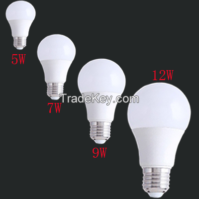 Shenzhen factory LED Bulb lamp E27 7W for home light epistar chips ce rohs listed