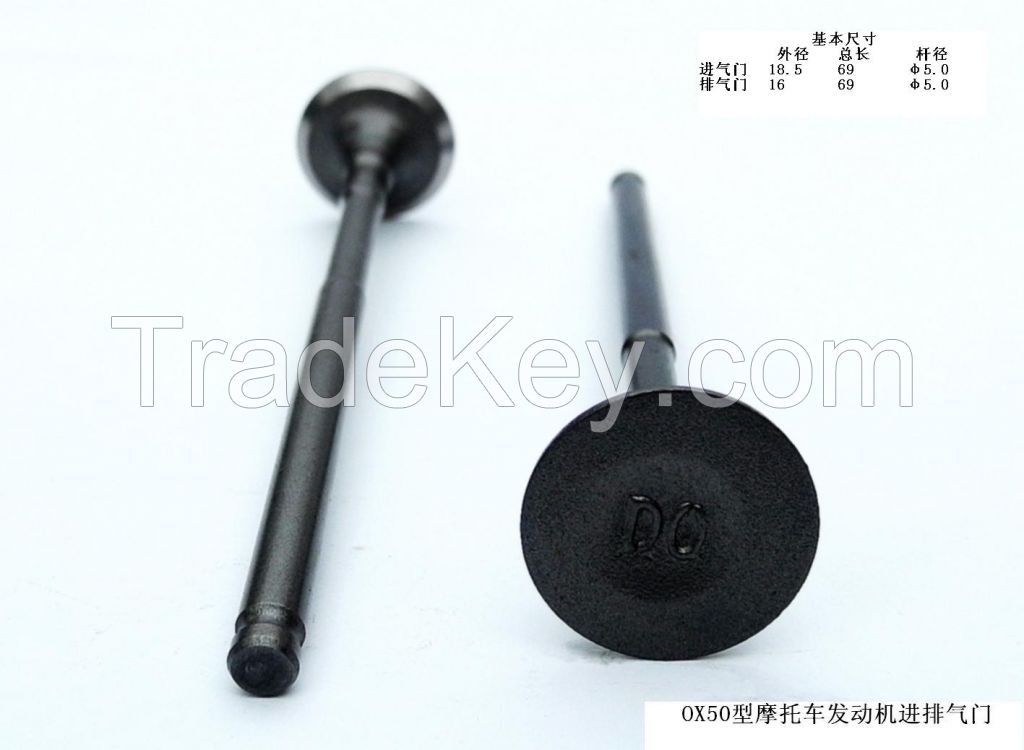 OX50 Type Motorcycle Engine Intake and Exhaust Valves