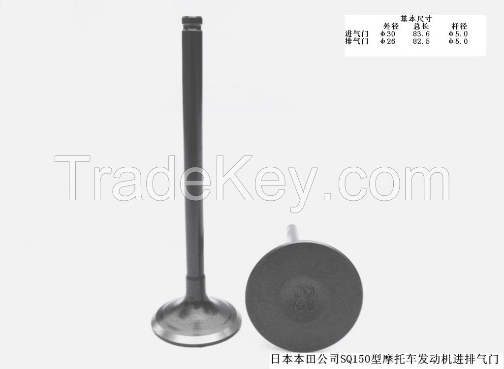 Japanese SQ150 Type Motorcycle Engine Intake and Exhaust Valves For Honda