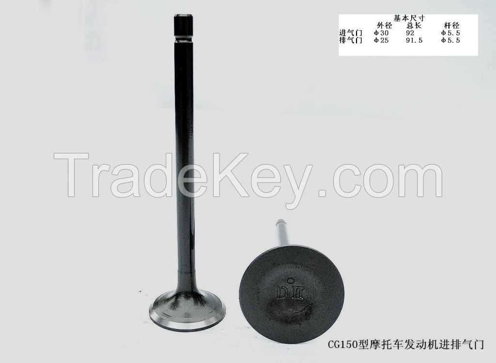 The Japanese CG150 Motorcycle Engine Intake and Exhaust Valves for Honda