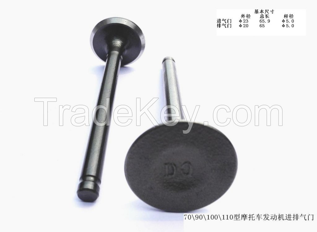 Japan's 70.90.100.110 Motorcycle Engine Intake and Exhaust Valves for Honda