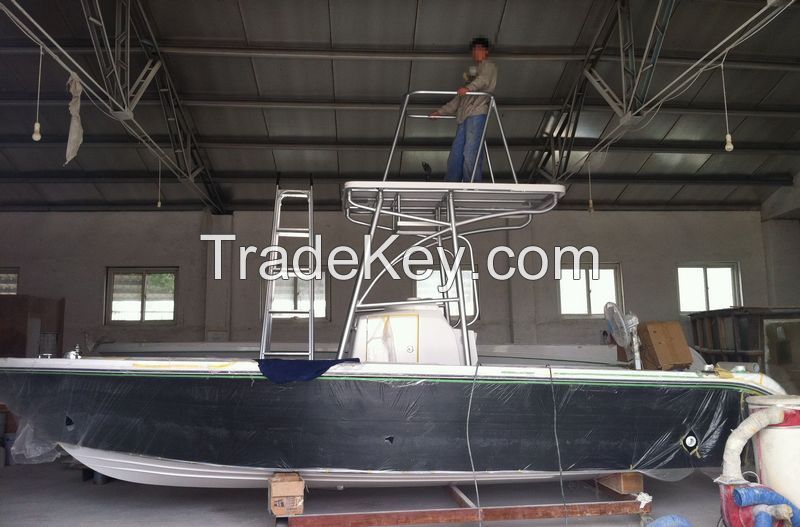 frp hard top center console fishing boat