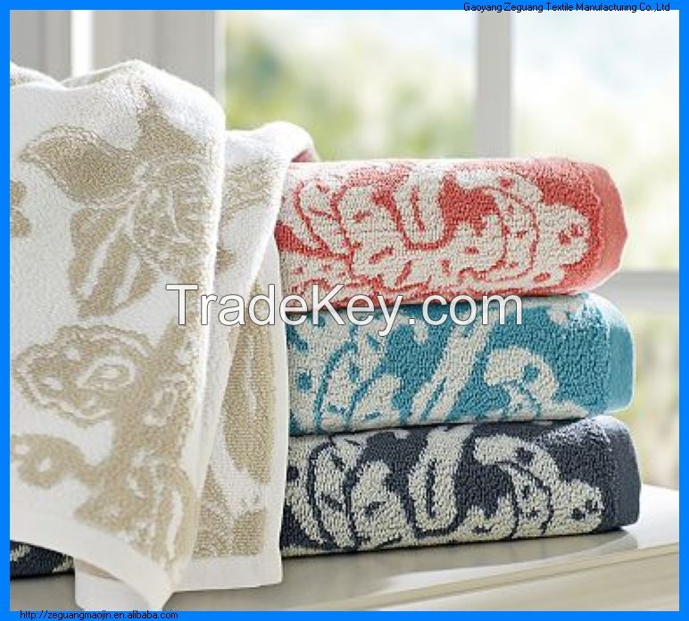 china supplier Cheap 100% cotton Jacquard bath towel