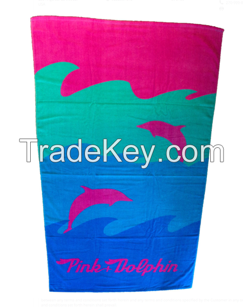 China suppliers Cotton fabric personalized beach or bath towel