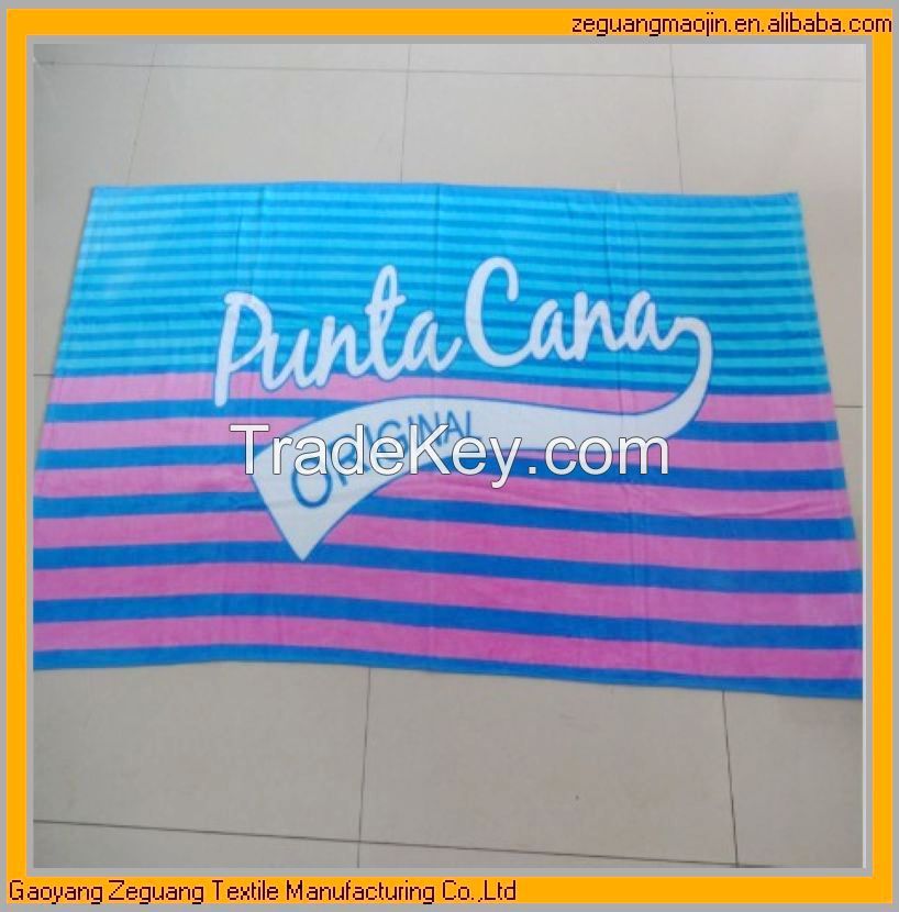 China suppliers Cotton fabric personalized beach or bath towel