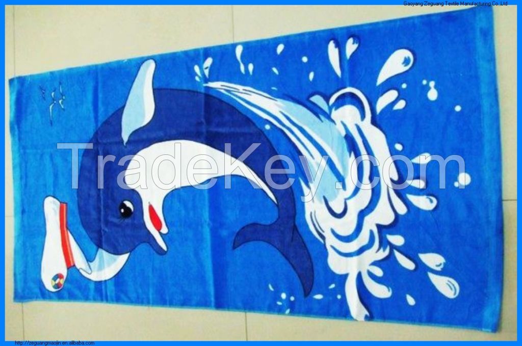 China suppliers Cotton fabric personalized beach or bath towel