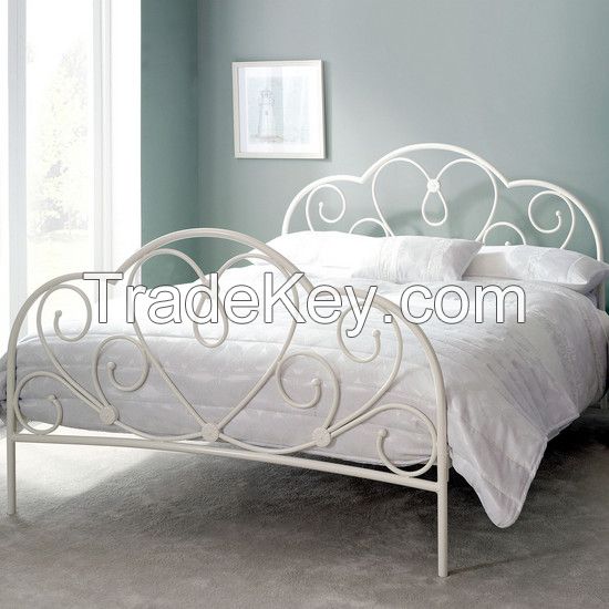 Metal double bed/ Fashion metal bed/ Powder coated double bed