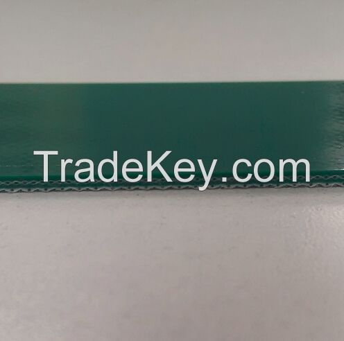 2.0 mm light duty PVC conveyor belt with green color