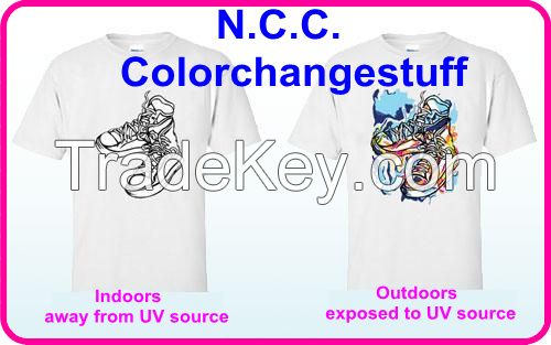  UV Color Change Clothes/ UV activated color changing T-shirt(Colorchangestuff)