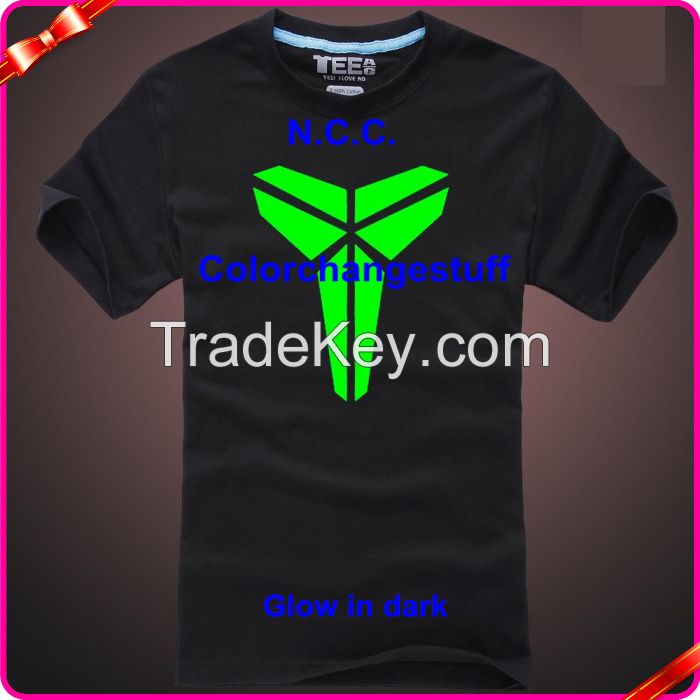 Fashion Magic glow in the dark t-shirt &amp;Color Changing t-shirt