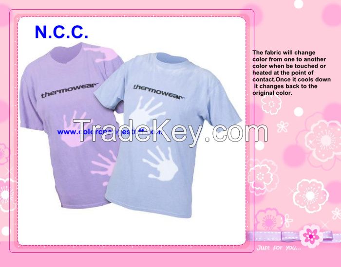 Fabric Changes Color by Heat/Body Faders Hypercolor T-shirt /Clothing Changes Color by Heat