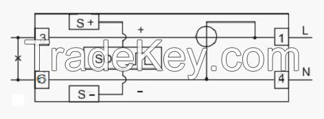 1 Module Single Phase Din rail energy meter