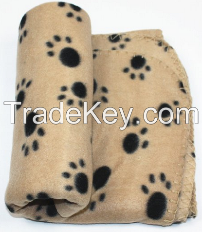 Lovely Pet Paw Prints Fleece Blanket