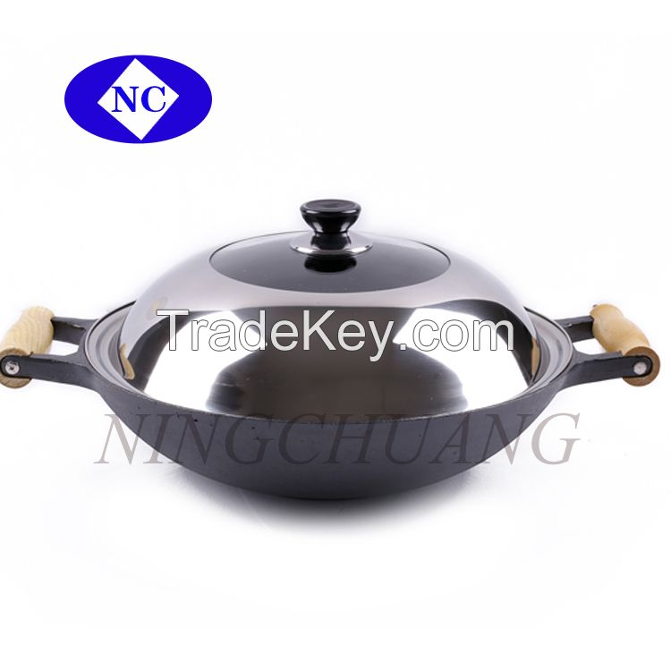 wholesale cast iron wok