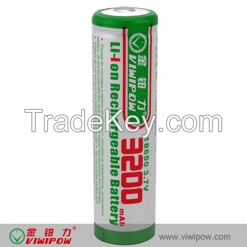 Wholesale High Quality Rechargeable Li-ion Battery 18650 with Factory Price (&quot;VIP-18650 (3200mAh)&quot;)