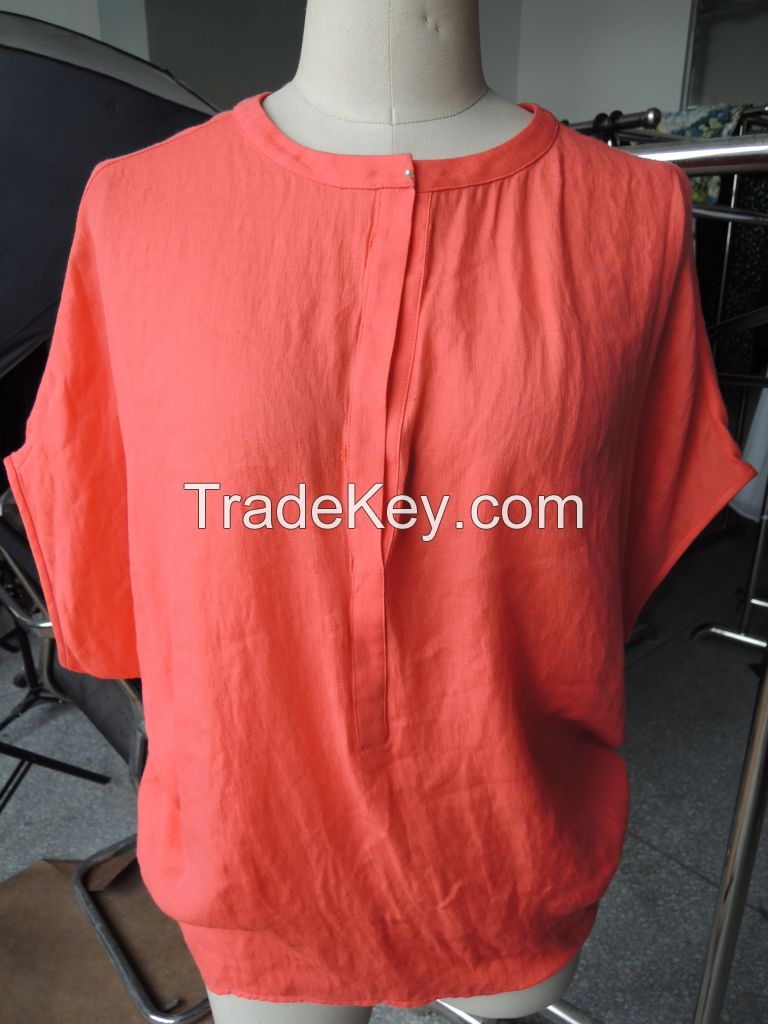 women's cotton cool soft breathed red shirt