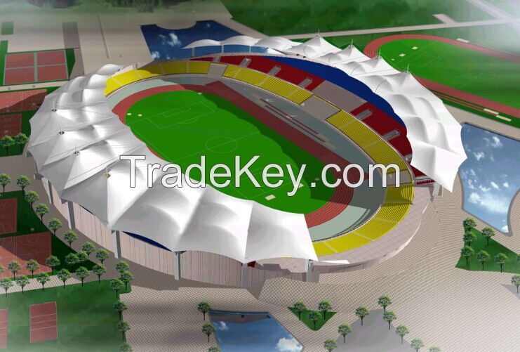waterproof tent fabric membrane structure roof