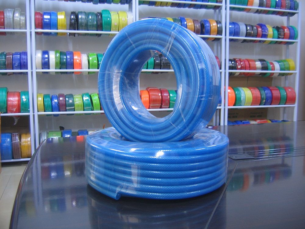 PVC flexible fiber braided reinforced water supply & garden hose