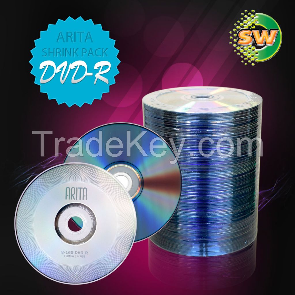 (Stocks) DVD-R Discontinued RiDATA &amp; ARITA 4.7GB 16X/120min (100 Shrink Pack)