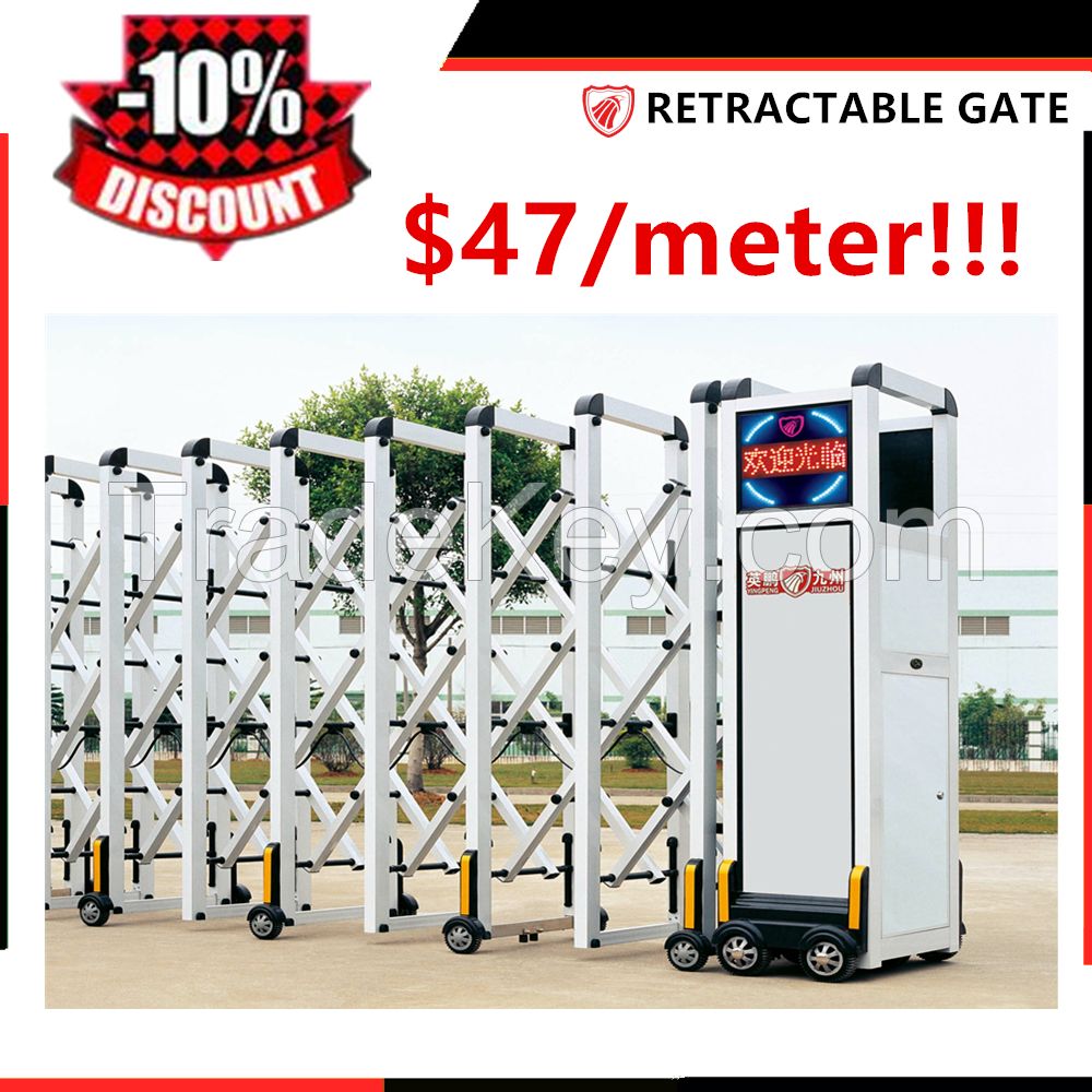 Newest type Aluminum alloy Electric Folding Gate in a good price