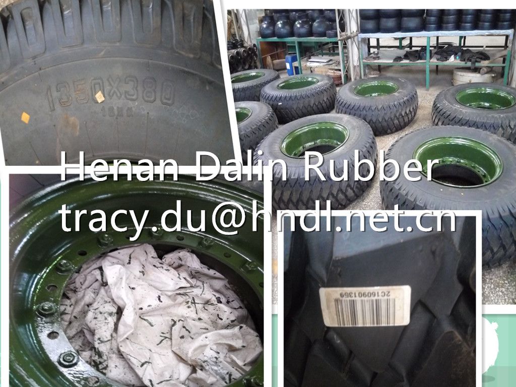 Foam filled sponge tyre 1350*380, Artillery tyres, Cannon solid tires 1350*380, Gun tyre