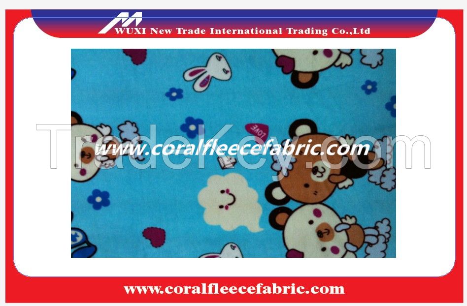 heavy micro coral fleece fabric for towel and blanket