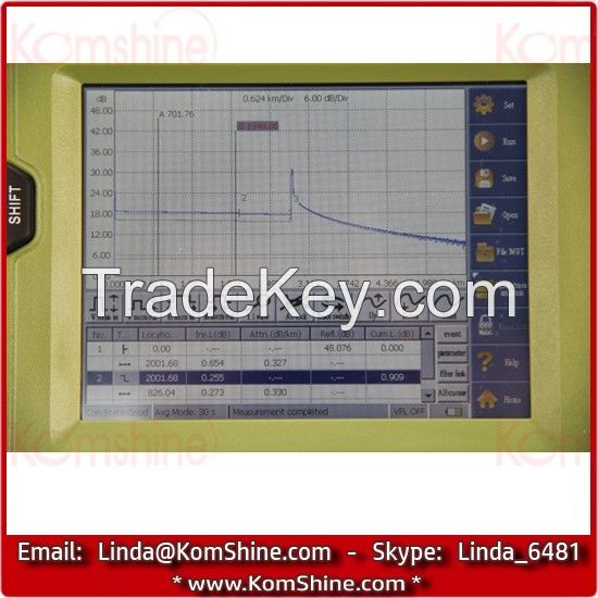 All-Fiber OTDR KomShine QX50 Equal to JDSU MTS-2000 Optical Time Domain Reflectometer