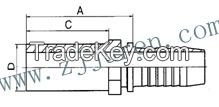 Carbon Steel Zinc plating metric stand pipe straight fitting(50011)