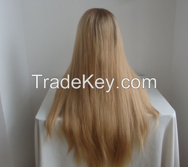 Natural Looking Real Skin Brazilian Hair Wigs for Jews 