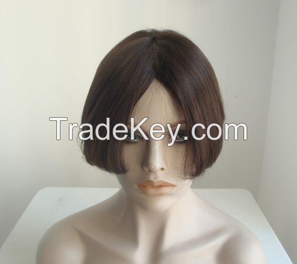 Promotional Short Hair European Hair Kosher Wigs For Sale 